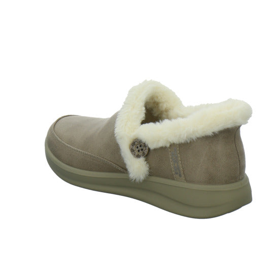 Skechers Hausschuhe Damen Damen Slip Ins cozy escape taupe