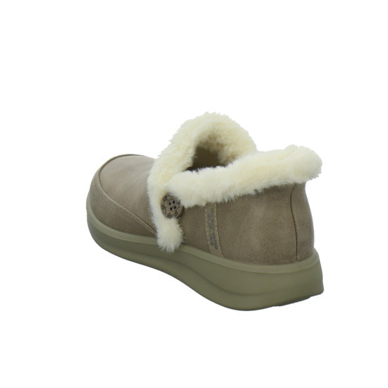 Skechers Hausschuhe Damen Damen Slip Ins cozy escape taupe