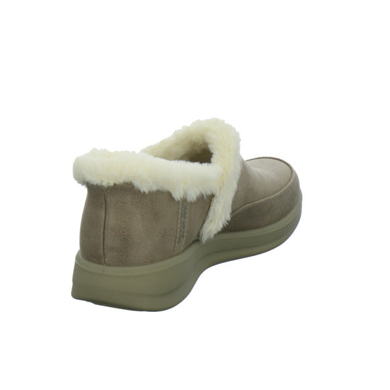 Skechers Hausschuhe Damen Damen Slip Ins cozy escape taupe