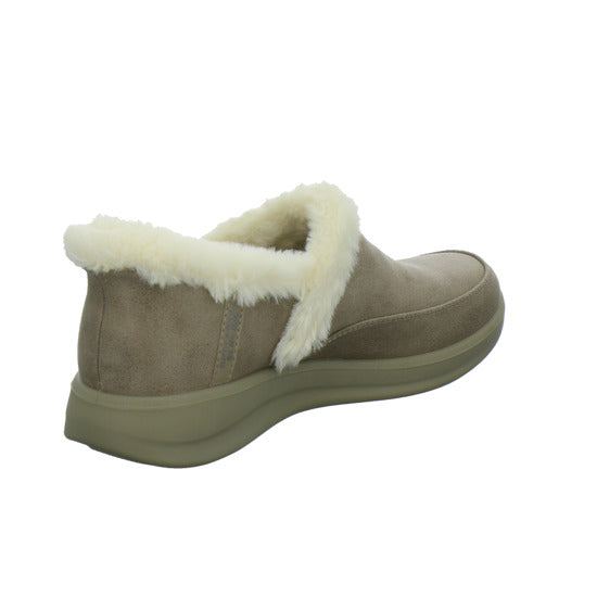 Skechers Hausschuhe Damen Damen Slip Ins cozy escape taupe