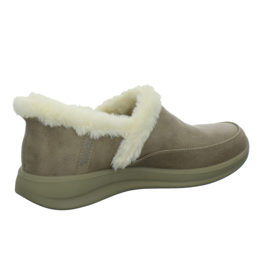 Skechers Hausschuhe Damen Damen Slip Ins cozy escape taupe