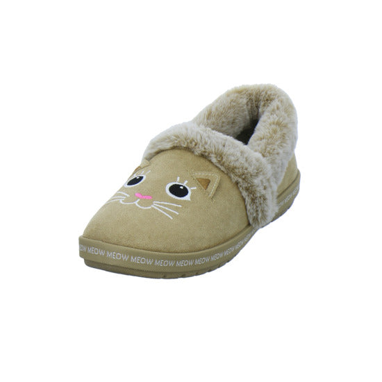 Skechers Hausschuhe Damen Damen Bobs Too Cozy Beige-kombi