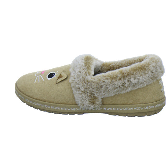 Skechers Hausschuhe Damen Damen Bobs Too Cozy Beige-kombi
