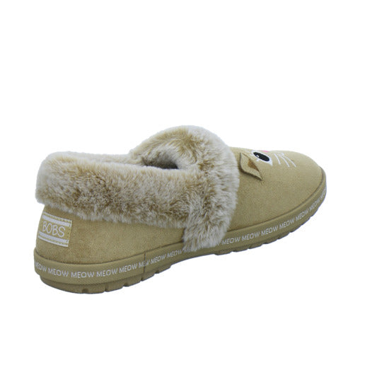 Skechers Hausschuhe Damen Damen Bobs Too Cozy Beige-kombi