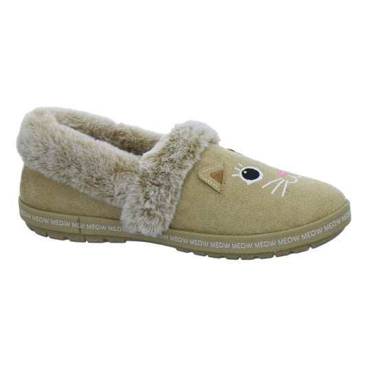 Skechers Hausschuhe Damen Damen Bobs Too Cozy Beige-kombi
