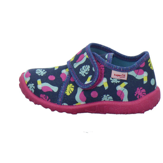 Superfit Spotty Hausschuhe Kinder Blau-kombi - 360° Ansicht