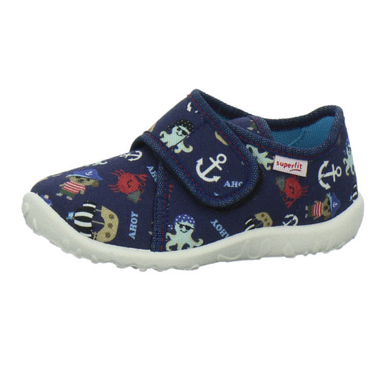 Superfit Hausschuhe Kinder Unisex - Kinder Spotty Blau-kombi