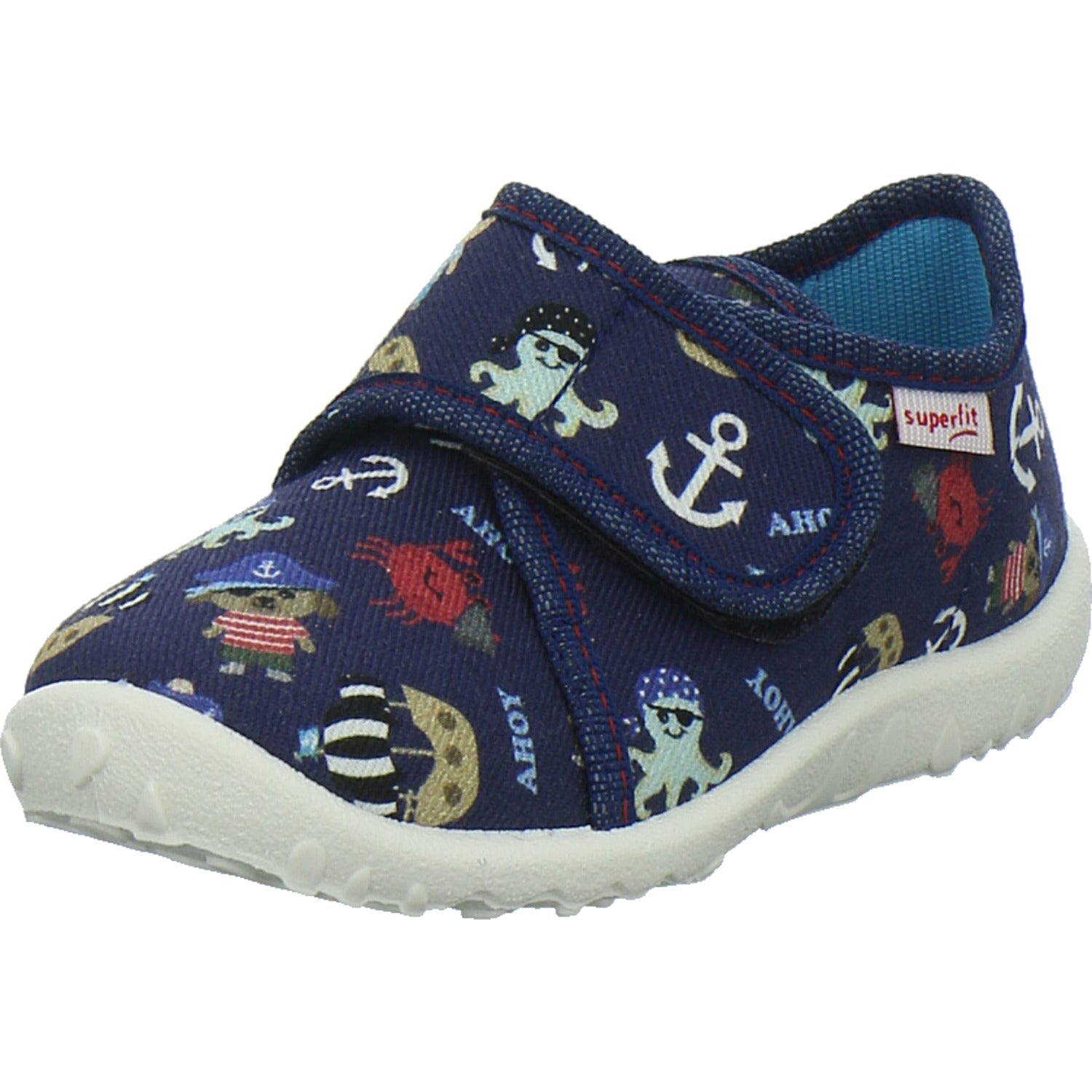 Superfit Hausschuhe Kinder Unisex - Kinder Spotty Blau-kombi