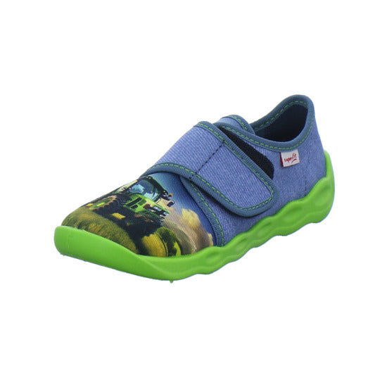 Superfit Hausschuhe Kinder Unisex - Kinder Bubble Blau-kombi