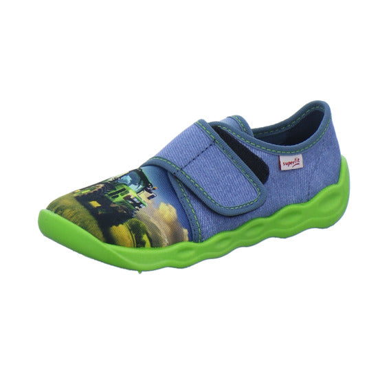 Superfit Hausschuhe Kinder Unisex - Kinder Bubble Blau-kombi