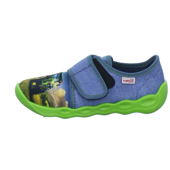 Superfit Hausschuhe Kinder Unisex - Kinder Bubble Blau-kombi