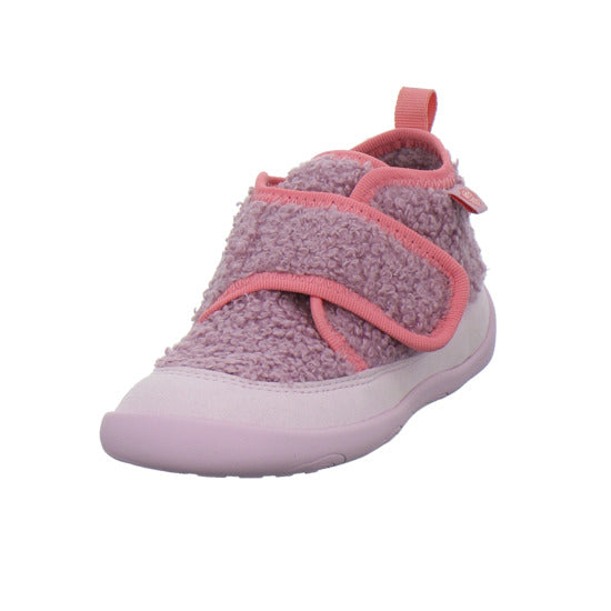 Affenzahn Vegan Fleecy Hausschuhe Kinder Rosa