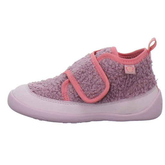 Affenzahn Vegan Fleecy Hausschuhe Kinder Rosa