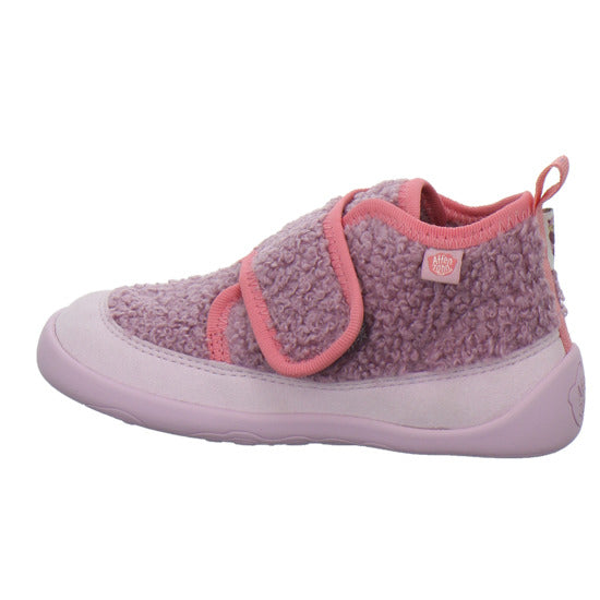 Affenzahn Vegan Fleecy Hausschuhe Kinder Rosa