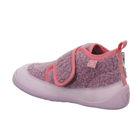 Affenzahn Vegan Fleecy Hausschuhe Kinder Rosa
