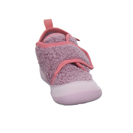 Affenzahn Vegan Fleecy Hausschuhe Kinder Rosa