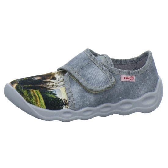 Superfit Bubble Hausschuhe Kinder Grau-kombi - 360° Ansicht