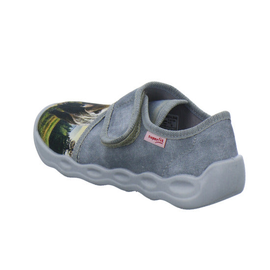 Superfit Bubble Hausschuhe Kinder Grau-kombi - 360° Ansicht