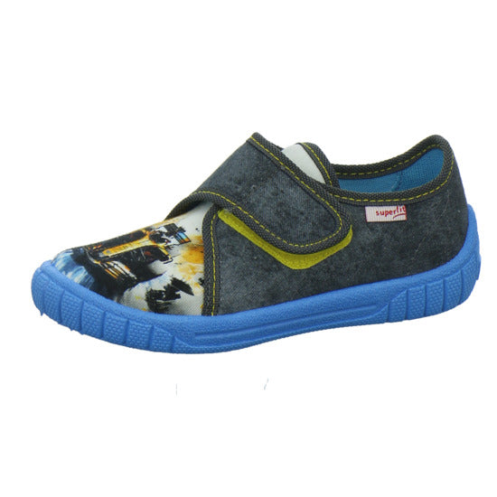 Superfit Hausschuhe Kinder Unisex - Kinder Bill Grau-kombi