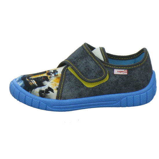 Superfit Hausschuhe Kinder Unisex - Kinder Bill Grau-kombi