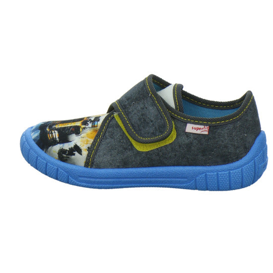 Superfit Hausschuhe Kinder Unisex - Kinder Bill Grau-kombi
