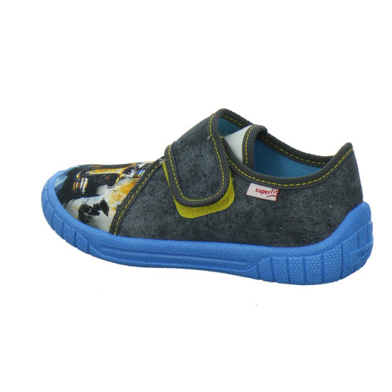 Superfit Hausschuhe Kinder Unisex - Kinder Bill Grau-kombi