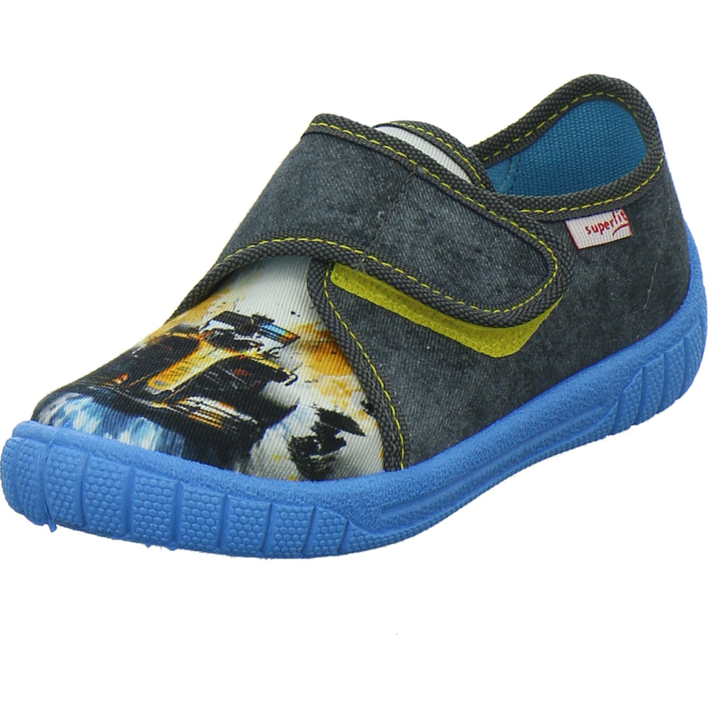 Superfit Hausschuhe Kinder Unisex - Kinder Bill Grau-kombi