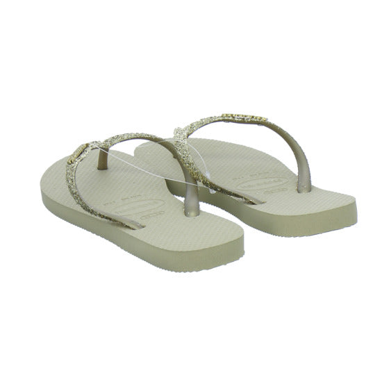 Havaianas Damen Damen Slim Glitter Gold