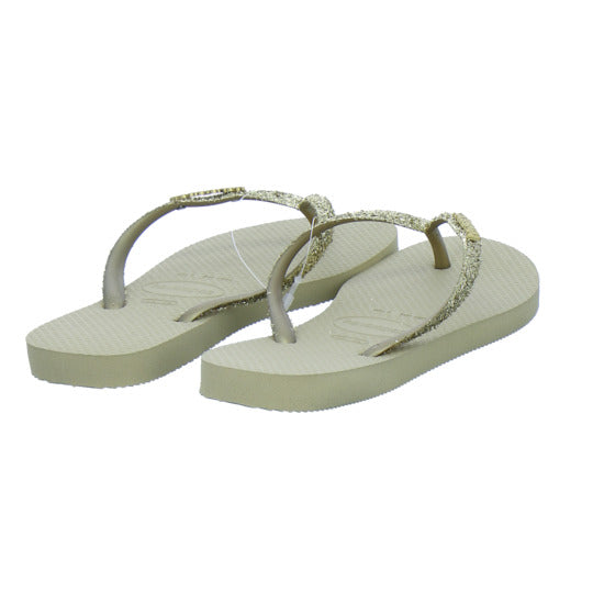 Havaianas Damen Damen Slim Glitter Gold