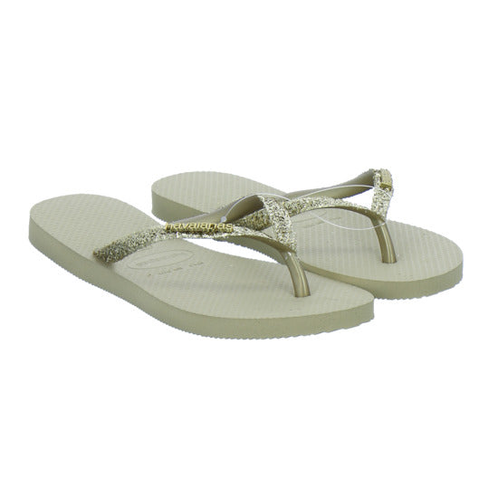 Havaianas Damen Damen Slim Glitter Gold