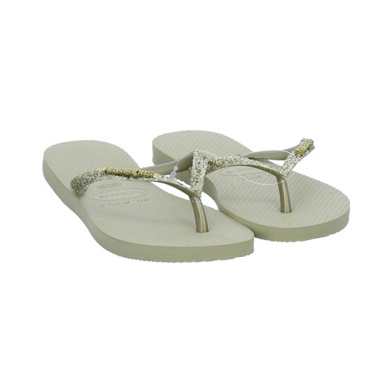 Havaianas Damen Damen Slim Glitter Gold