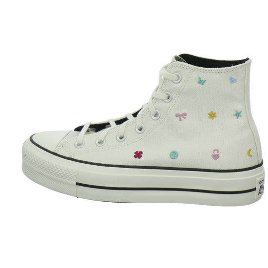 Converse CTAS LIFT HI VINTAGE WHITE/VIN Turnschuhe Weiß-kombi