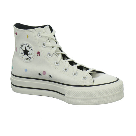 Converse CTAS LIFT HI VINTAGE WHITE/VIN Turnschuhe Weiß-kombi