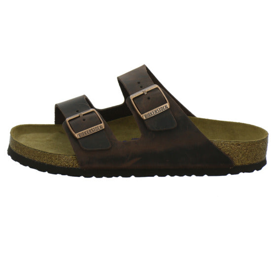 Birkenstock Arizona Weichbettung Herren Pantoletten Dunkelbraun - 360° Ansicht