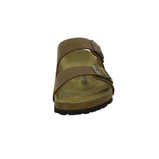 Birkenstock Arizona Herren Pantoletten Mittelbraun - 360° Ansicht