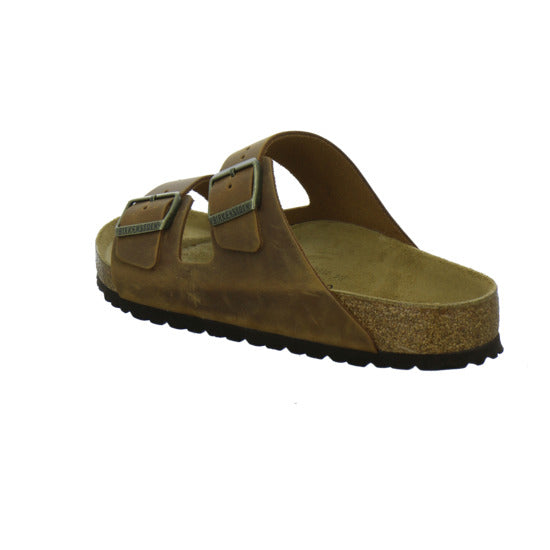 Birkenstock Arizona Herren Pantoletten Mittelbraun - 360° Ansicht