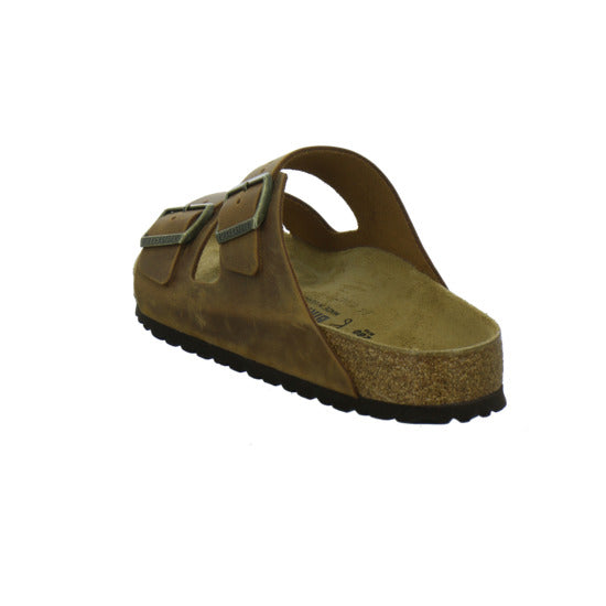 Birkenstock Arizona Herren Pantoletten Mittelbraun - 360° Ansicht