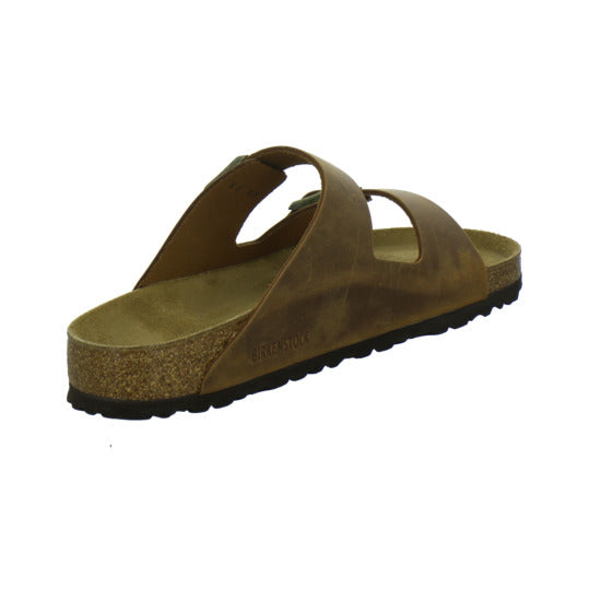 Birkenstock Arizona Herren Pantoletten Mittelbraun - 360° Ansicht