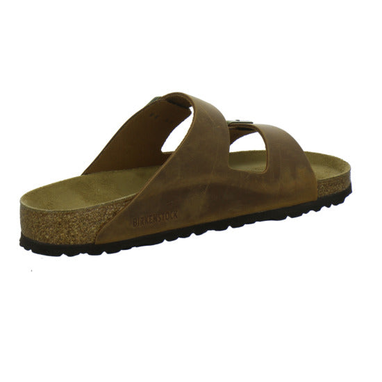 Birkenstock Arizona Herren Pantoletten Mittelbraun - 360° Ansicht