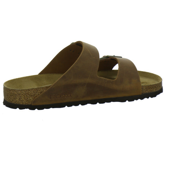 Birkenstock Arizona Herren Pantoletten Mittelbraun - 360° Ansicht