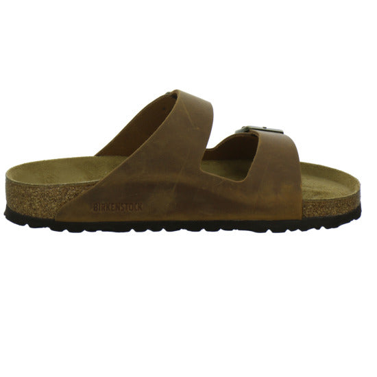 Birkenstock Arizona Herren Pantoletten Mittelbraun - 360° Ansicht