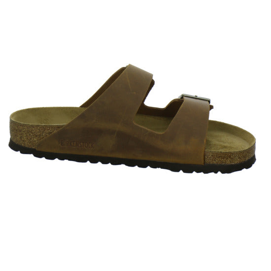 Birkenstock Arizona Herren Pantoletten Mittelbraun - 360° Ansicht