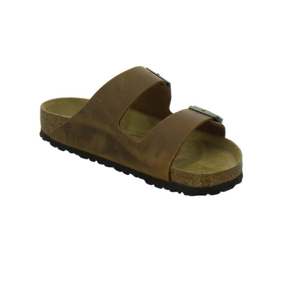 Birkenstock Arizona Herren Pantoletten Mittelbraun - 360° Ansicht