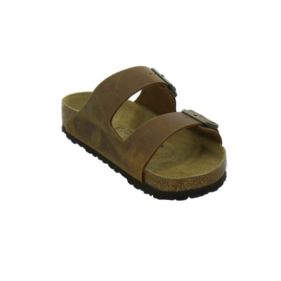 Birkenstock Arizona Herren Pantoletten Mittelbraun - 360° Ansicht