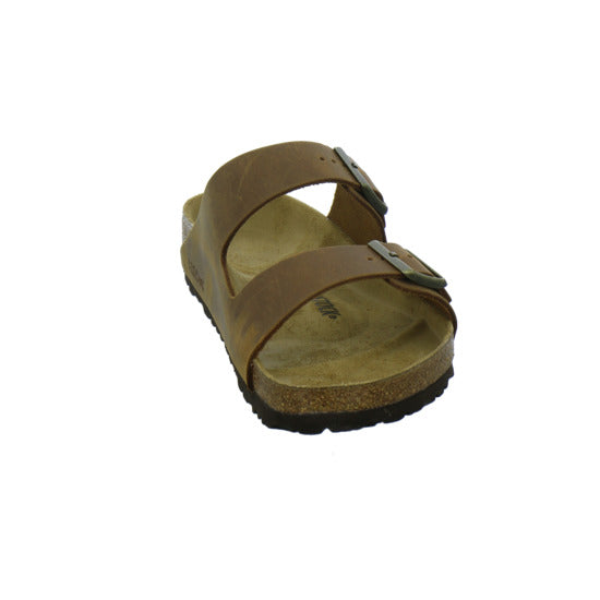Birkenstock Arizona Herren Pantoletten Mittelbraun - 360° Ansicht
