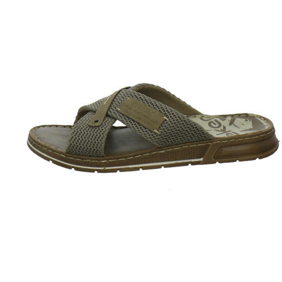 Rieker Herren Pantoletten taupe