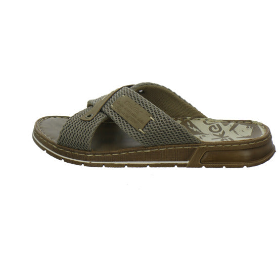 Rieker Herren Pantoletten taupe