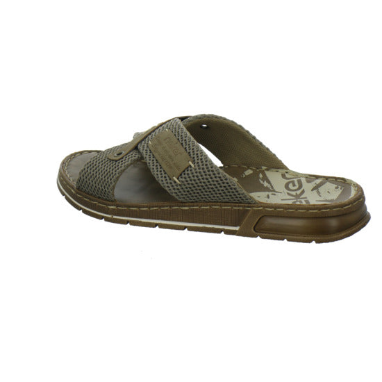 Rieker Herren Pantoletten taupe