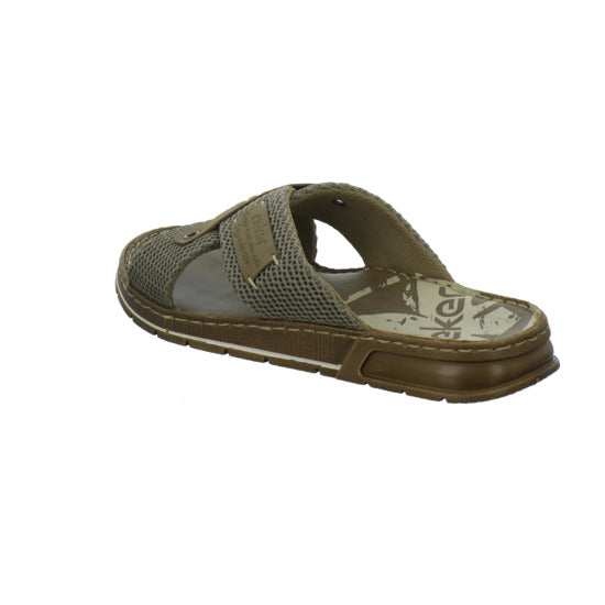 Rieker Herren Pantoletten taupe