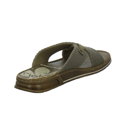 Rieker Herren Pantoletten taupe